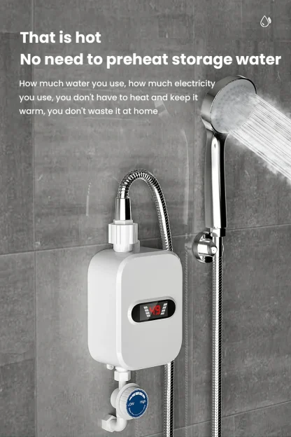 Chauffe-eau instantané douche 220V robinet de salle de bains – Image 10