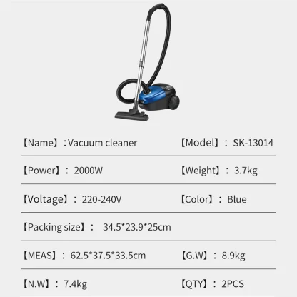 Aspirateur cylindrique 15000PA 3600W – Image 30