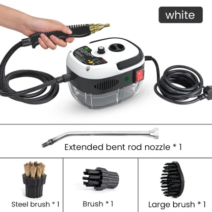 Nettoyeur à vapeur de 900 ml avec stérilisation à haute température pour climatisation – Image 7