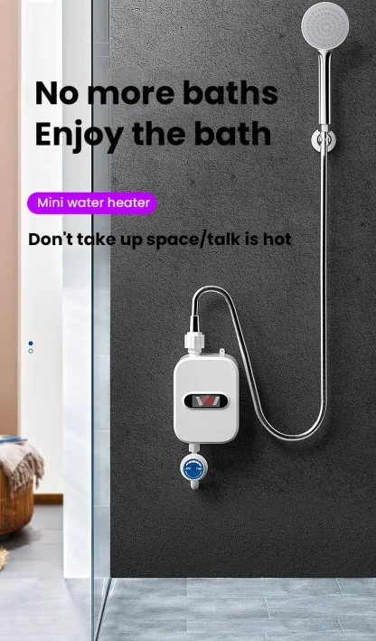 Chauffe-eau instantané douche 220V robinet de salle de bains – Image 8