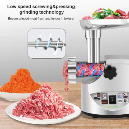 BioloMix robuste 3000W Max puissant hachoir à viande électrique maison – Image 3