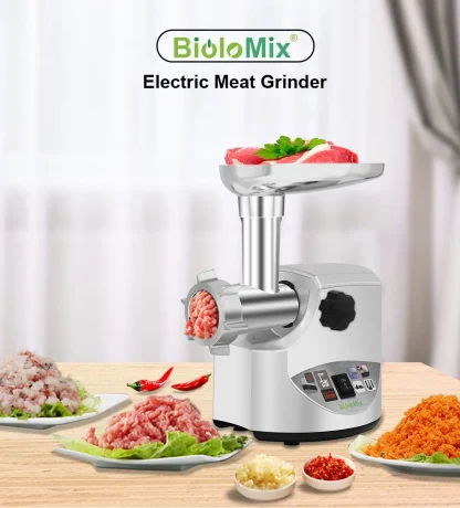 BioloMix robuste 3000W Max puissant hachoir à viande électrique maison – Image 7