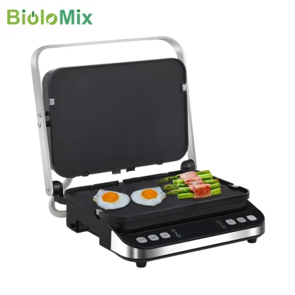 BioloMix 2000W Grill à Contact électrique Grill numérique et presse à Panini – Image 3