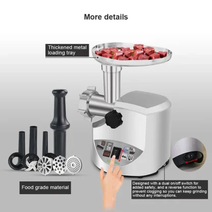 BioloMix robuste 3000W Max puissant hachoir à viande électrique maison – Image 17