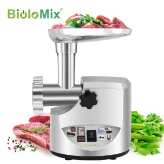BioloMix robuste 3000W Max puissant hachoir à viande électrique maison