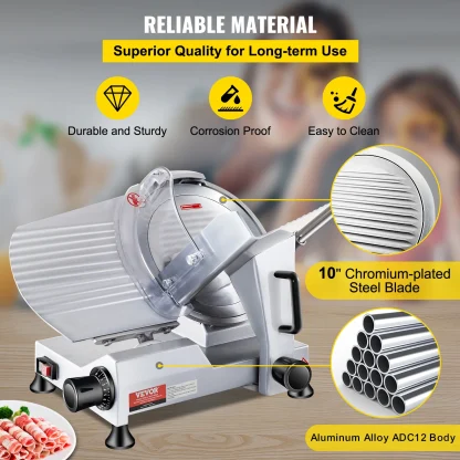 VEVOR Trancheuse Électrique Commerciale 240 W – Image 3