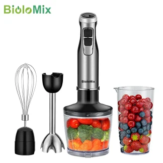 BioloMix 4 en 1 mélangeur à main par Immersion haute puissance 1200 W