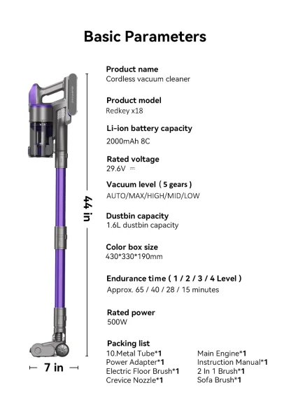 REDKEY-aspirateur sans fil – Image 20