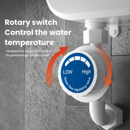 Chauffe-eau instantané douche 220V robinet de salle de bains – Image 5
