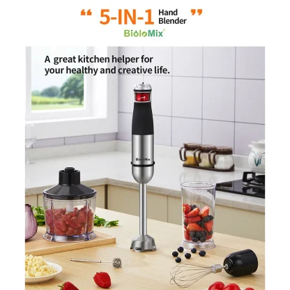 BioloMix par ELEKCHEF 5 en 1 multifonctionnel 1200W électrique mélangeur – Image 8