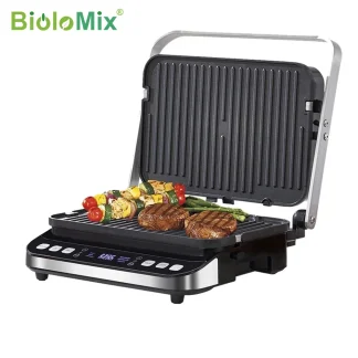 BioloMix 2000W Grill à Contact électrique Grill numérique et presse à Panini