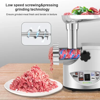 BioloMix robuste 3000W Max puissant hachoir à viande électrique maison – Image 10